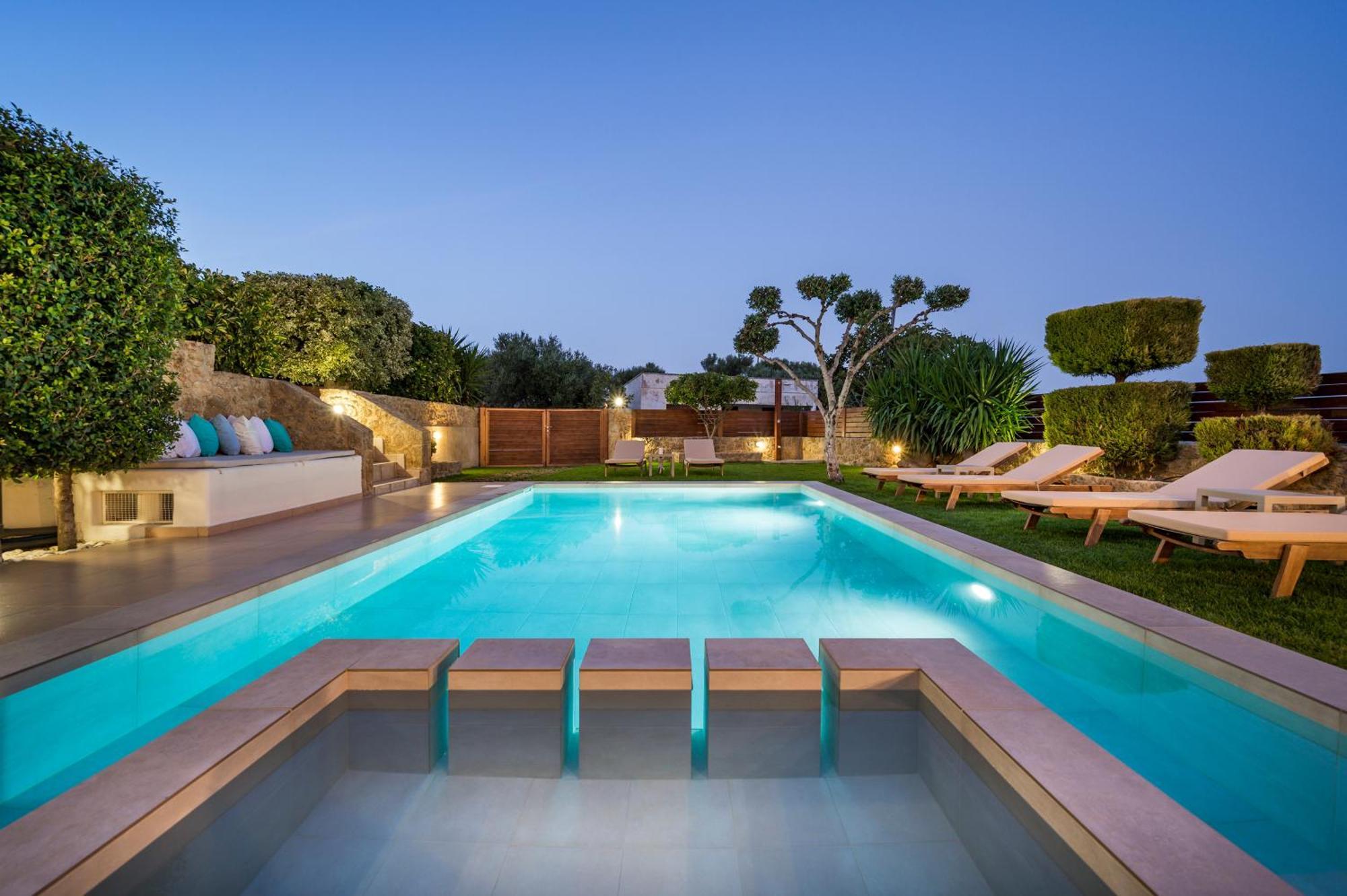 Villa Georgia Heated Pool & Jet-Tub Kolimvárion Exterior foto