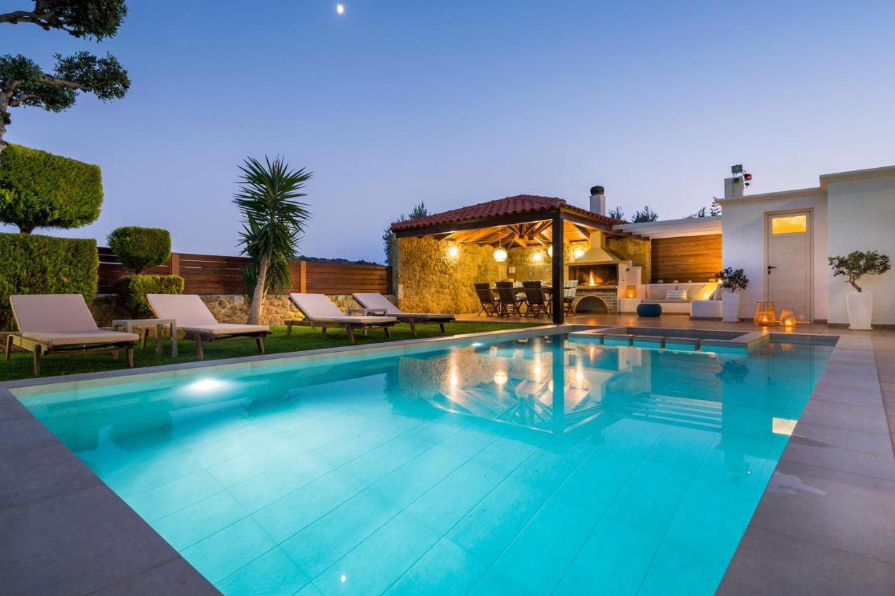 Villa Georgia Heated Pool & Jet-Tub Kolimvárion Exterior foto