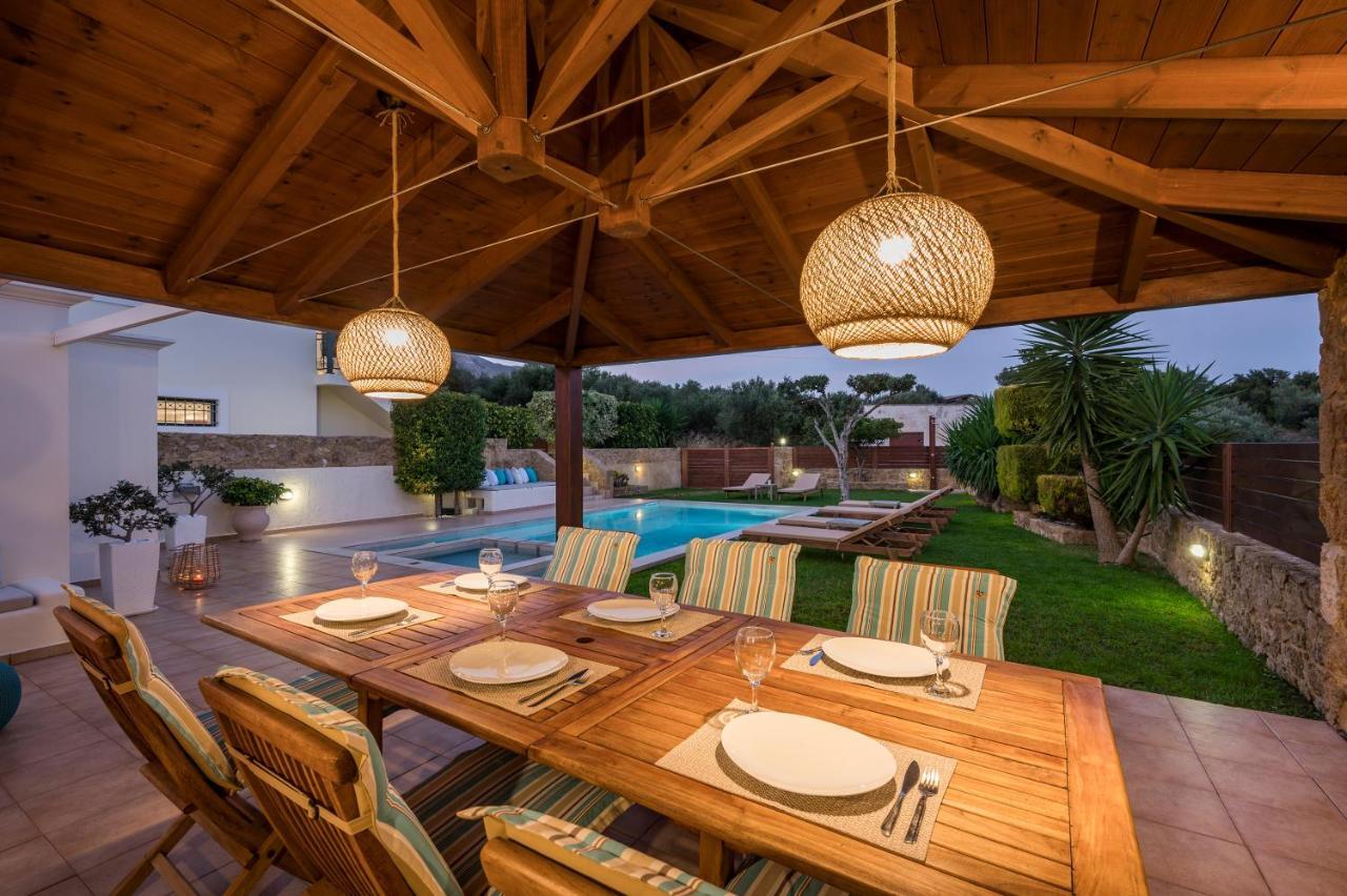 Villa Georgia Heated Pool & Jet-Tub Kolimvárion Exterior foto